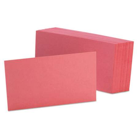 Oxford Unruled Index Cards, 3 x 5, Cherry, 100/Pack (7320CHE)