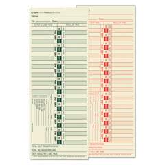 TOPS Time Clock Cards, Replacement for CH-107-2, Two Sides, 3.5 x 9, 500/Box (1275)