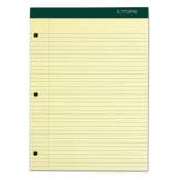TOPS Double Docket Ruled Pads with Extra Sturdy Back, Medium/College Rule, 100 Canary-Yellow 8.5 x 11.75 Sheets (63383)