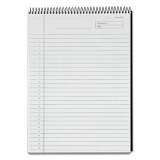 TOPS Docket Diamond Top-Wire Ruled Planning Pad, Wide/Legal Rule, Black Cover, 60 White 8.5 x 11.75 Sheets (63978)