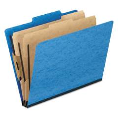 Pendaflex Six-Section Colored Classification Folders, 2 Dividers, Legal Size, Light Blue, 10/Box (2257LB)