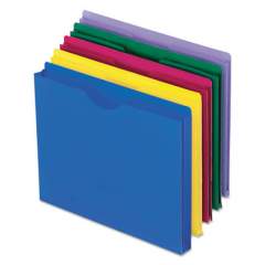 Pendaflex Poly File Jackets, Straight Tab, Letter Size, Assorted Colors, 10/Pack (50990)
