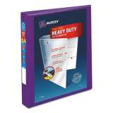Avery Heavy-Duty View Binder with DuraHinge and One Touch EZD Rings, 3 Rings, 1" Capacity, 11 x 8.5, Purple (79771)