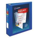 Avery Heavy-Duty View Binder with DuraHinge and One Touch EZD Rings, 3 Rings, 2" Capacity, 11 x 8.5, Pacific Blue (79778)