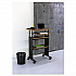 Bubble Wastebaskets, 6 gal, Steel, Black (9740BL)
