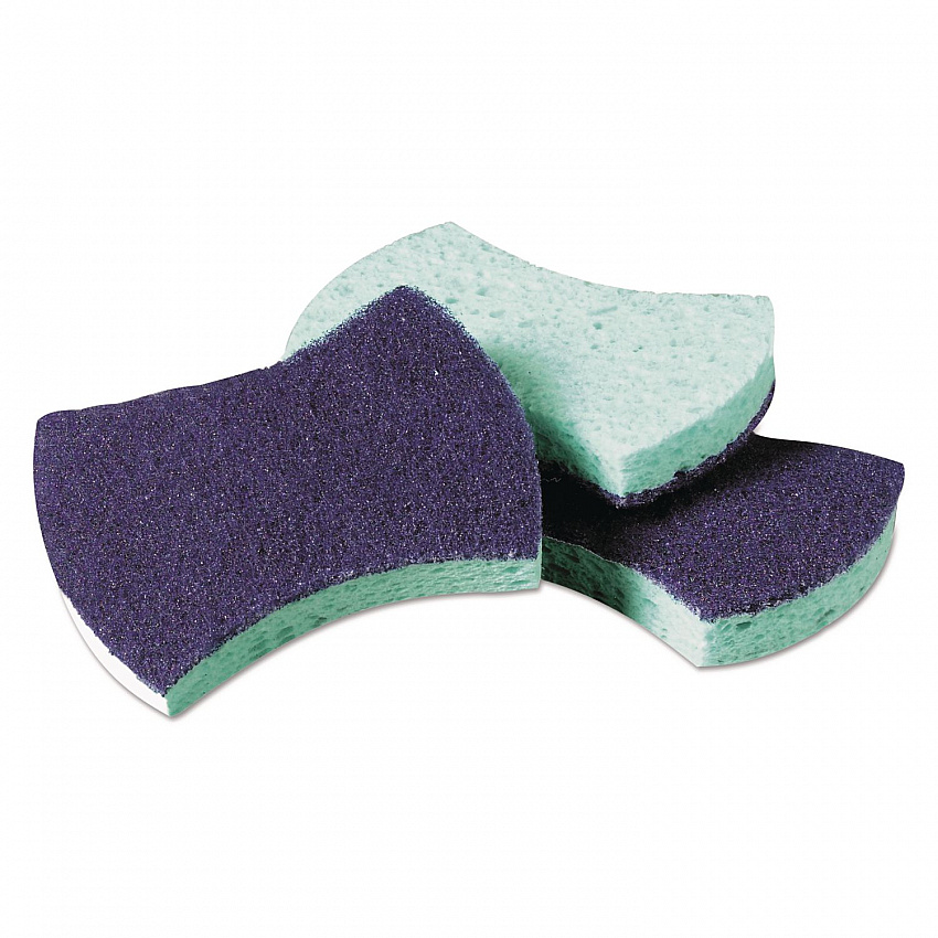 Power Sponge #3000, 2.8 x 4.5, 0.6" Thick, Blue/Teal, 20/Carton (3000CT)