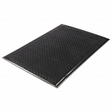 Soft Step Supreme Anti-Fatigue Floor Mat, Rectangular, Black Cross-Hatch Embossed Surface, 36" x 60" (24030501DIAM)