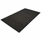 Golden Series Dual Rib Indoor Wiper Mats, Rectangular, Charcoal Gray Carpeted Surface, 48" x 72" (64040630)