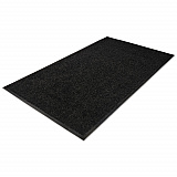 Platinum Series Walk-Off Indoor Wiper Mat, Rectangular, Black Carpeted Surface, 48" x 72" (94040635)