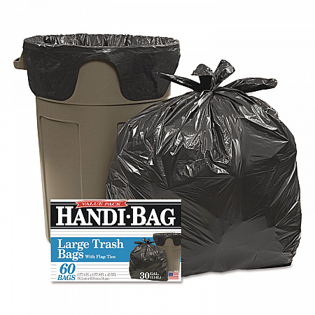 Super Value Pack Can Liners, 30 gal, 0.65 mil, 30