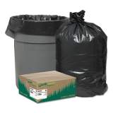 Earthsense Commercial Linear Low Density Recycled Can Liners, 45 gal, 1.25 mil, 40" x 46", Black, 100/Carton (RNW4850)