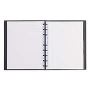 Blueline MiracleBind Notebook, 1 Subject, Medium/College Rule, Black Cover, 9.25 x 7.25, 75 Sheets (AF915081)
