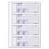 Rediform Money Receipt Book, Three-Part Carbonless, 7 x 2.75, 4/Page, 200 Forms (8L818)