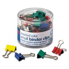 Officemate Assorted Colors Binder Clips, Small, 36/Pack (31028)