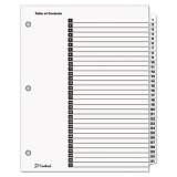 Cardinal OneStep Printable Table of Contents and Dividers, 31-Tab, 1 to 31, 11 x 8.5, White, 1 Set (60113)