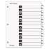 Cardinal OneStep Printable Table of Contents and Dividers, 12-Tab, Jan. to Dec., 11 x 8.5, White, 1 Set (60313)
