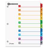 Cardinal OneStep 100% Recycled Printable Table of Contents Dividers, 10-Tab, 1 to 10, 11 x 8.5, White, 1 Set (71018)