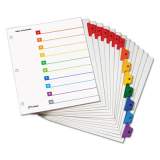 Cardinal OneStep Printable Table of Contents and Dividers, 8-Tab, 1 to 8, 11 x 8.5, White, 6 Sets (60828)