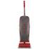 Oreck Commercial U2000R-1 Upright Vacuum, 12" Cleaning Path, Red/Gray