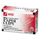 ACCO Paper Clips, Medium (No. 1), Silver, 1,000/Pack (72385)