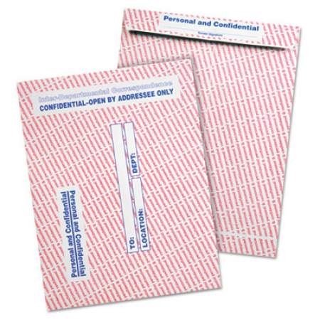 Quality Park Gray/Red Paper Gummed Flap Personal and Confidential Interoffice Envelope, #97, 10 x 13, Gray/Red, 100/Box (63778)