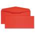 Quality Park Colored Envelope, #10, Commercial Flap, Gummed Closure, 4.13 x 9.5, Red, 25/Pack (11134)