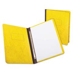 Oxford Heavyweight PressGuard and Pressboard Report Cover w/ Reinforced Side Hinge, 2-Prong Metal Fastener, 3" Cap, 8.5 x 11, Yellow (12709)