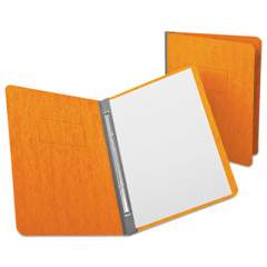 Oxford Heavyweight PressGuard and Pressboard Report Cover w/Reinforced Side Hinge, 2-Prong Fastener, 3" Cap, 8.5 x 11, Tangerine (12731)
