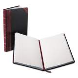 Boorum & Pease Record and Account Book, Custom Rule, Black/Red/Gold Cover, 13.75 x 8.38 Sheets, 300 Sheets/Book (9300R)
