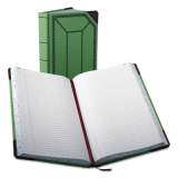 Boorum & Pease Account Record Book, Record-Style Rule, Green/Black/Red Cover, 12.13 x 7.44 Sheets, 500 Sheets/Book (6718500R)