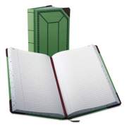 Boorum & Pease Account Record Book, Record-Style Rule, Green/Black/Red Cover, 12.13 x 7.44 Sheets, 500 Sheets/Book (6718500R)