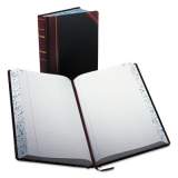 Boorum & Pease Account Record Book, Record-Style Rule, Black/Red/Gold Cover, 13.75 x 8.38 Sheets, 500 Sheets/Book (9500R)
