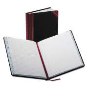Boorum & Pease Account Record Book, Record-Style Rule, Black/Red/Gold Cover, 9.25 x 7.31 Sheets, 300 Sheets/Book (38300R)