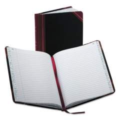 Boorum & Pease Account Record Book, Record-Style Rule, Black/Maroon/Gold Cover, 9.25 x 7.31 Sheets, 150 Sheets/Book (38150R)