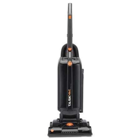 Hoover Commercial Task Vac Hard Bag Lightweight Upright Vacuum, 14" Cleaning Path, Black (CH53005)