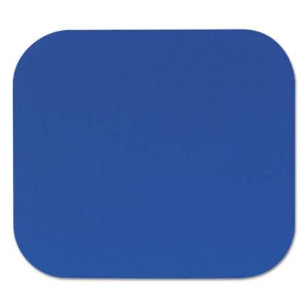 Fellowes Polyester Mouse Pad, Nonskid Rubber Base, 9 x 8, Blue (58021)