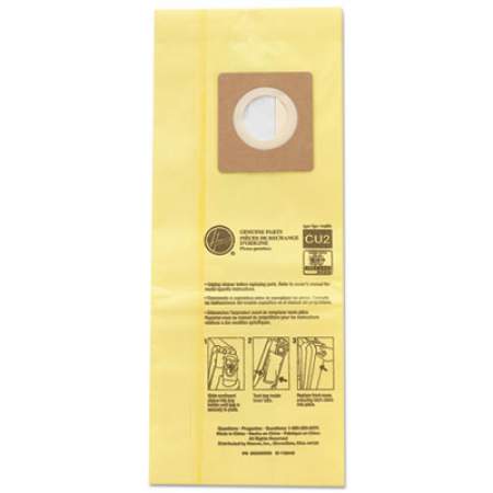 Hoover Commercial HushTone Vacuum Bags, Yellow, 10/Pack (AH10243)