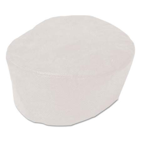 AmerCareRoyal Beanie Caps, Large, White, 50/carton (BC100WL)