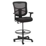 Alera Elusion Series Mesh Stool, Supports Up to 275 lb, 22.6" to 31.6" Seat Height, Black (EL4614)