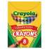 Crayola Classic Color Crayons, Tuck Box, 8 Colors (520008)