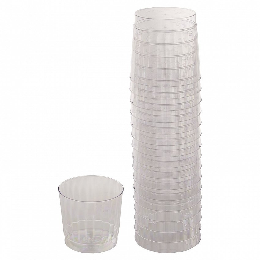 Classicware Tumblers, Rocks Glass, 9 oz, Plastic, Clear, 16/Bag, 15 Bag/Carton (RSCCR91516)