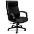 HON Validate Big and Tall Leather Chair, Supports Up to 450 lb, 18.75" to 21.5" Seat Height, Black (VL685SB11)