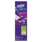 Swiffer WetJet Mop, 11 x 5 White Cloth Head, 46" Purple/Silver Aluminum/Plastic Handle (92811KT)