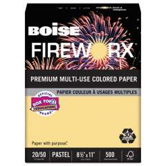 Boise FIREWORX Premium Multi-Use Colored Paper, 20lb, 8.5 x 11, Boomin' Buff, 500/Ream (MP2201BF)