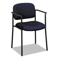 HON VL616 Stacking Guest Chair with Arms, Supports Up to 250 lb, Navy Seat/Back, Black Base (VL616VA90)
