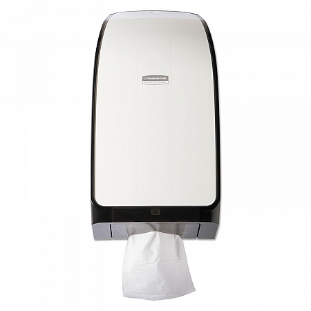 Hygienic Bathroom Tissue Dispenser, 7.38 x 6.38 x 13.75, White (40407)