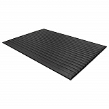 Air Step Anti-Fatigue Mat, Rectangular, Black Ribbed Surface, 24" x 36" (24020302)