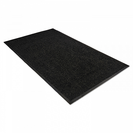 Platinum Series Walk-Off Indoor Wiper Mat, Rectangular, Black Carpeted Surface, 36