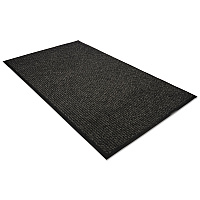 Golden Series Dual Rib Indoor Wiper Mats, Rectangular, Brown Carpeted Surface, 36" x 60" (64030520)