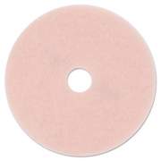 3M Ultra High-Speed Eraser Floor Burnishing Pad 3600, 27" Diameter, Pink, 5/Carton (25863)
